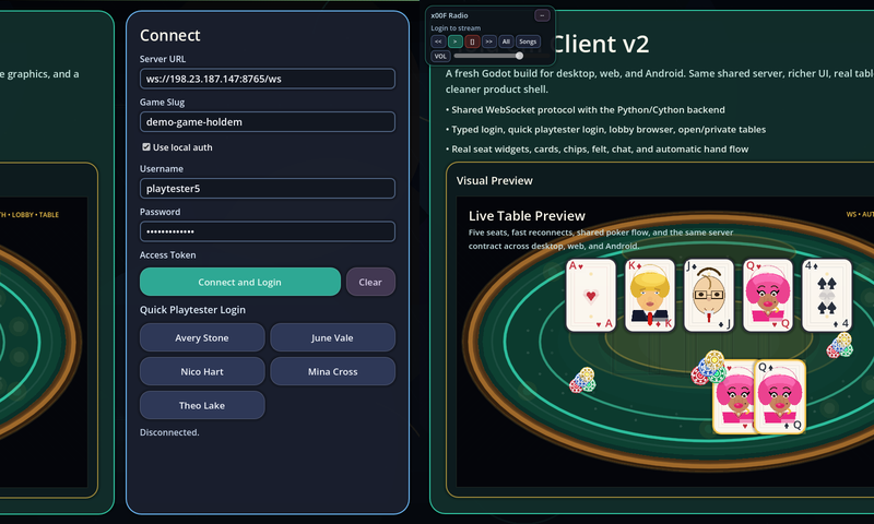 Hold'em gameplay screenshot